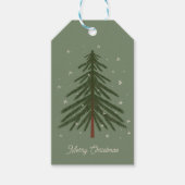 Frohe Weihnachtsbaume Geschenkanhänger (Vorderseite)