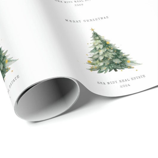 Frohe Weihnachtsbaume Geschenkpapier (Rolleneckpunkt)