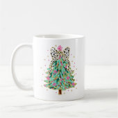 Frohe Weihnachtsbaume Gezeichnet Kaffeetasse (Links)
