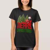 Frohe Weihnachtsbäume Grünes Rotes Geschenk für Ma T-Shirt (Vorderseite)