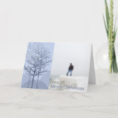 Frohe Weihnachtsbäume - individuell angepasst Feiertagskarte (Vorderseite)