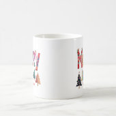 Frohe Weihnachtsbäume Kaffeetasse (Mittel)