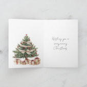 Frohe Weihnachtsbaume Karte (Innenseite)