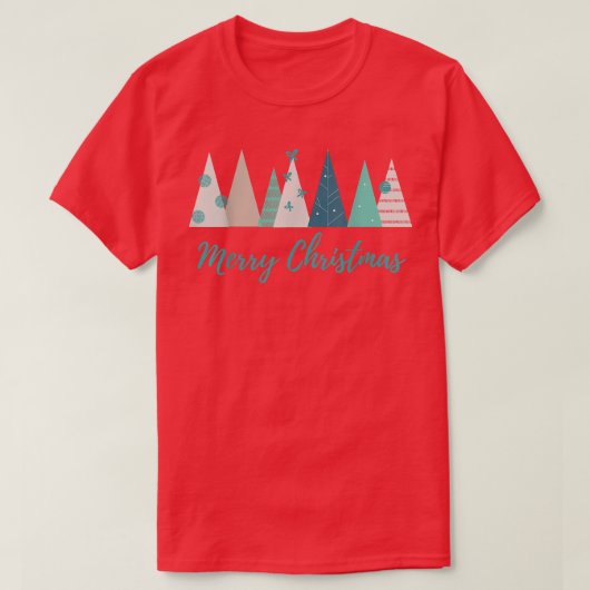 Frohe Weihnachtsbäume Klassischer Chic Country Far T-Shirt (Design vorne)