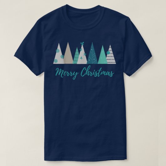 Frohe Weihnachtsbäume Klassischer Chic Country Far T-Shirt (Design vorne)