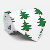 Frohe Weihnachtsbaume Krawatte (Gerollt)