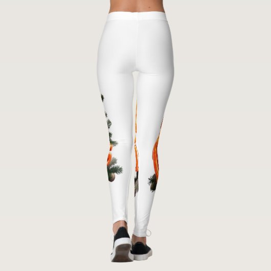 Frohe Weihnachtsbaume Leggings (Rückseite)