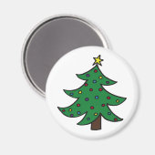 Frohe Weihnachtsbaume Magnet (Vorderseite/Rückseite)