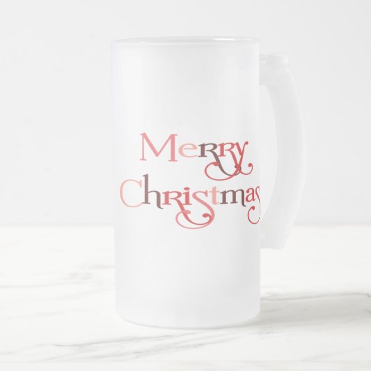 Frohe Weihnachtsbaume Mattglas Bierglas (VorderseiteRechts)