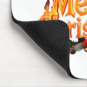 Frohe Weihnachtsbaume Mousepad (Ecke)