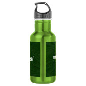 Frohe Weihnachtsbaume Nah Edelstahlflasche (Rückseite)