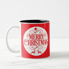 Frohe Weihnachtsbaume Ornament Zweifarbige Tasse