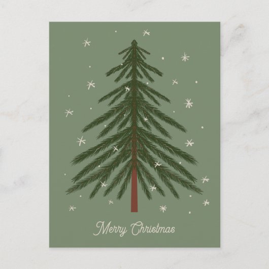 Frohe Weihnachtsbaume Postkarte (Vorderseite)