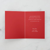 Frohe Weihnachtsbaume Roter Feiertag Karte (Innenseite)