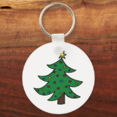 Frohe Weihnachtsbaume Schlüsselanhänger (Vorderseite)