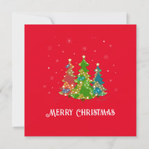 Frohe Weihnachtsbäume Schneeflocken Modernes Rotes