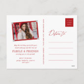 Frohe Weihnachtsbäume Schneeflocken Winter Wunderl Feiertagspostkarte (Rückseite)