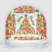 Frohe Weihnachtsbaume Schneekugeln (Rückseite)