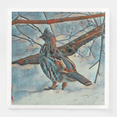 Frohe Weihnachtsbaume Serviette (Vorderseite)