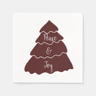 Frohe Weihnachtsbaume Serviette