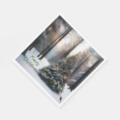 Frohe Weihnachtsbaume Serviette (Ecke)