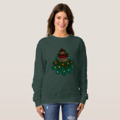 Frohe Weihnachtsbaume Sweatshirt (Vorne ganz)