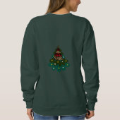 Frohe Weihnachtsbaume Sweatshirt (Rückseite)