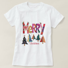 Frohe Weihnachtsbäume T-Shirt