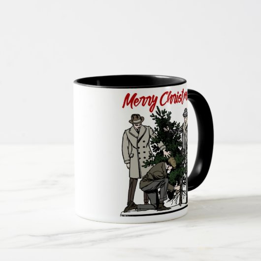 Frohe Weihnachtsbaume Tasse (VorderseiteRechts)