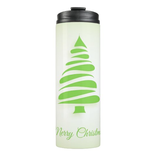 Frohe Weihnachtsbaume Thermosbecher (Vorderseite)