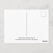 Frohe Weihnachtsbäume und Lichter Retro-Urlaub Postkarte (Rückseite)