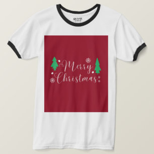 Frohe Weihnachtsbäume- und Sterne-T-Shirt T-Shirt