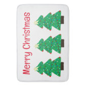 Frohe Weihnachtsbaumen Badematte (Vorderseite Vertikal)