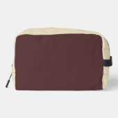 Frohe Weihnachtsbaumen Brown Waschbeutel (Rückseite)
