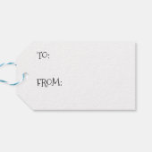 Frohe Weihnachtsbaumen Geschenkanhänger (Rückseite Horizontal)