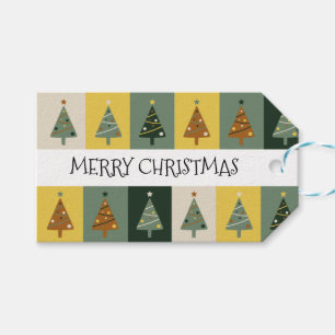 Frohe Weihnachtsbaumen Geschenkanhänger