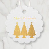 Frohe Weihnachtsbaumen Geschenkanhänger (Vorderseite)