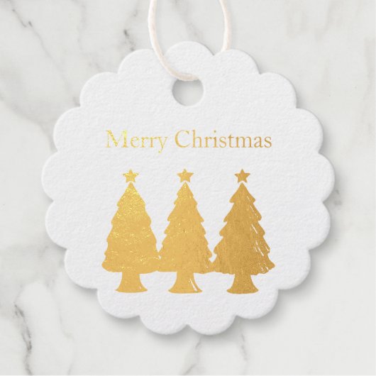 Frohe Weihnachtsbaumen Geschenkanhänger (Vorderseite)