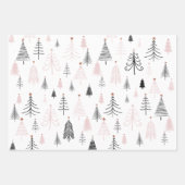 Frohe Weihnachtsbaumen Geschenkpapier Set (Vorderseite 3)