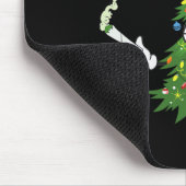 Frohe Weihnachtsbaumen Lights Funny Couples Mousepad (Ecke)
