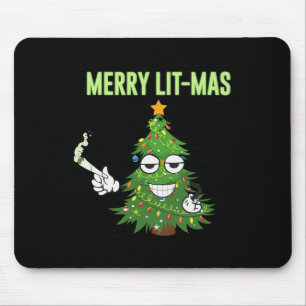 Frohe Weihnachtsbaumen Lights Funny Couples Mousepad