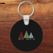 Frohe Weihnachtsbaumen Schlüsselanhänger (Vorderseite)