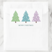 Frohe Weihnachtsbaumen Sticker (Tasche)