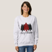 Frohe Weihnachtsbaumen Sweatshirt (Vorne ganz)
