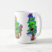 Frohe Weihnachtsbaumen-Tasse Kaffeetasse (VorderseiteRechts)