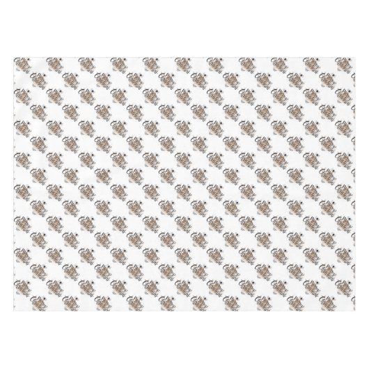 Frohe Weihnachtsbaumen Tischdecke (Vorderseite (Horizontal))