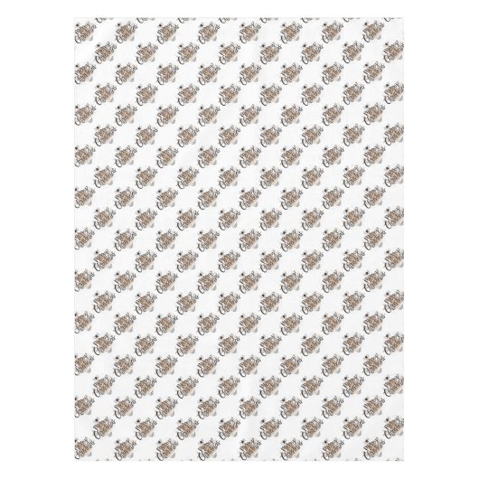 Frohe Weihnachtsbaumen Tischdecke (Vorderseite)