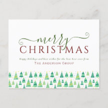 Frohe Weihnachtsbaumen Unternehmen