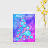 Frohe Weihnachtsbaumferien Karte (Gelbe Blume)