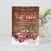 Frohe Weihnachtsbaumfestspiele Einladung (Stehend Vorderseite)